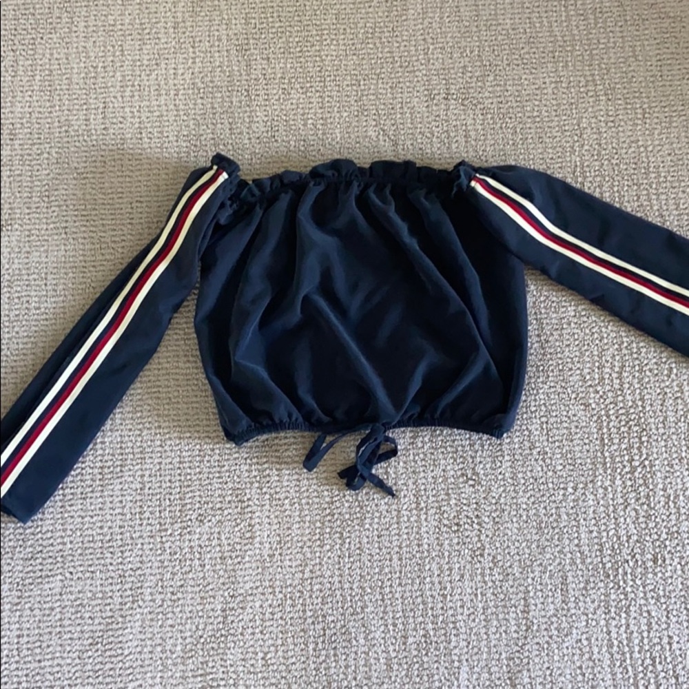 Vintage Havana off the shoulder shirt